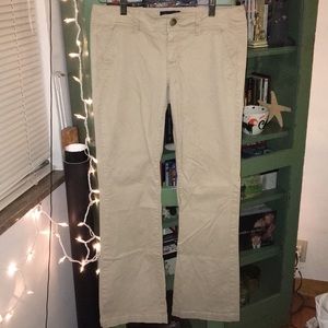 American Eagle flared leg khaki pants